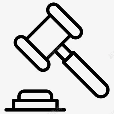 法律与秩序格雷瓦尔法官司法符号图标