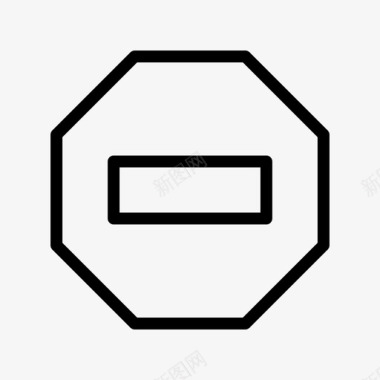禁止结束箭头符号002行图标