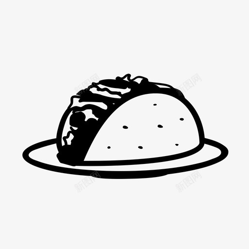 墨西哥玉米饼玉米煎饼食物svg_新图网 https://ixintu.com 墨西哥 玉米饼 玉米 煎饼 食物 膳食 小吃