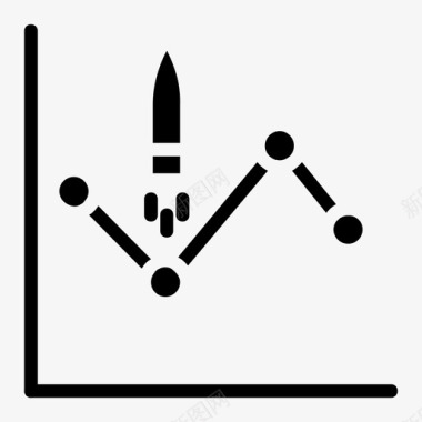 统计发展统计分析字形图标