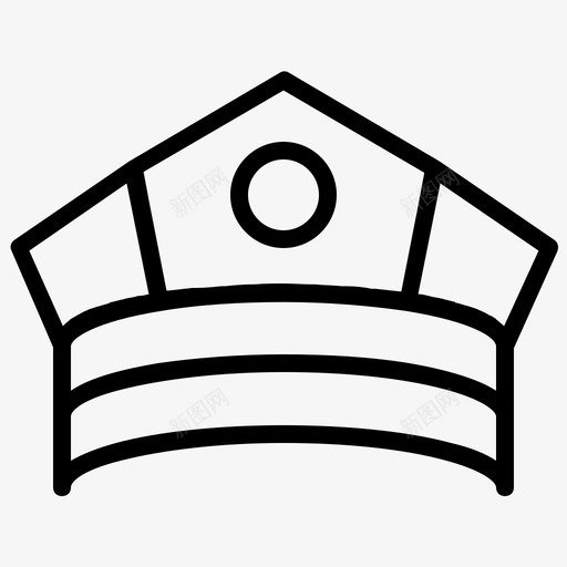 警察帽监狱法官svg_新图网 https://ixintu.com 警察 司法 法律 监狱 监狱法 法官