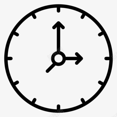 挂钟模拟时钟计时器图标