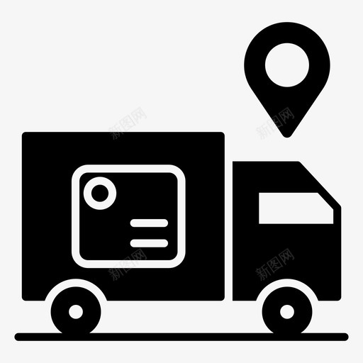 快递送货卡车送货面包车svg_新图网 https://ixintu.com 快递 送货 卡车 面包车 物流 物流配送 一体 立体 立体图 图标