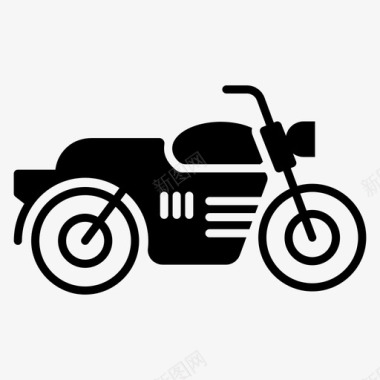 摩托车自行车个人自行车图标
