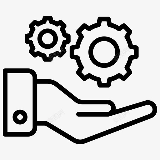 技术支持齿轮配置svg_新图网 https://ixintu.com 技术支持 配置 齿轮 设置 支持 商业 财务 向量 图标