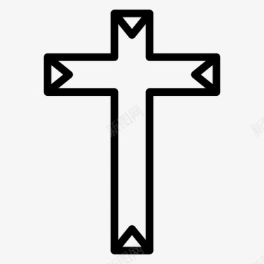 圣十字架基督教十字架十字架符号图标