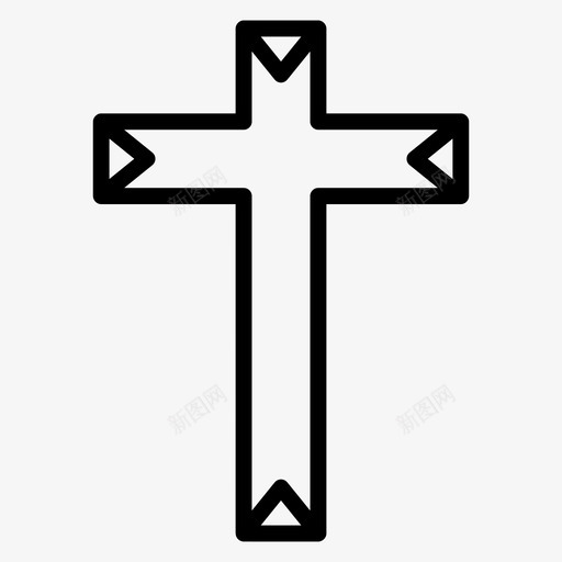 圣十字架基督教十字架十字架符号svg_新图网 https://ixintu.com 十字架 基督教 符号 旅行 假日 矢量 矢量图 图标