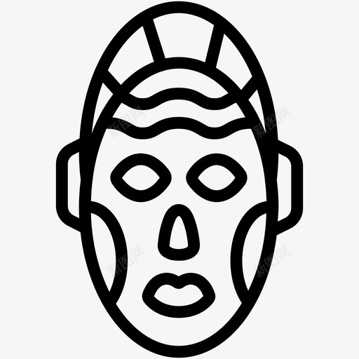 非洲面具化身文化svg_新图网 https://ixintu.com 非洲 面具 化身 文化 面孔 符号