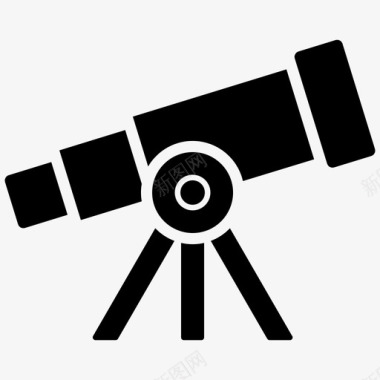 望远镜天文学光学玻璃图标