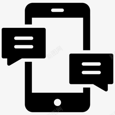 手机聊天短信手机会话图标