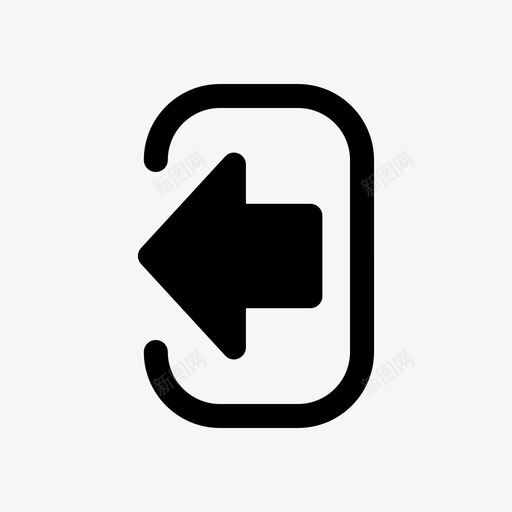 注销导出箭头符号002实心svg_新图网 https://ixintu.com 注销 导出 箭头 符号 实心