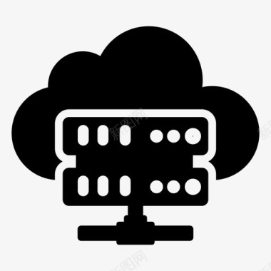 云服务器云托管云共享图标