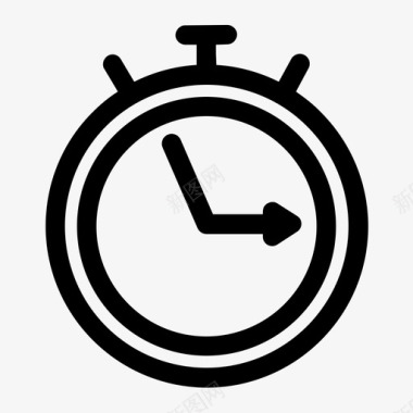 时钟时间日期秒表图标