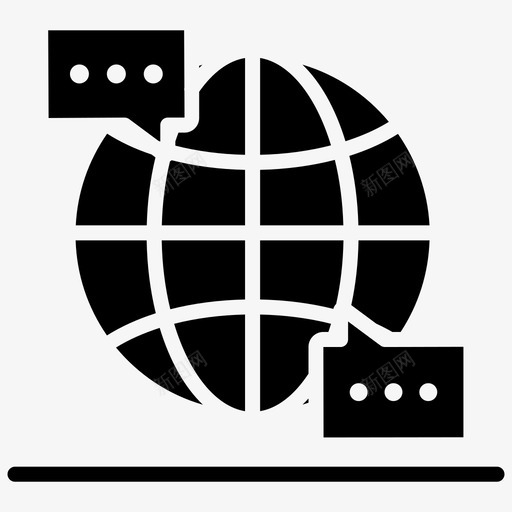 全球讨论业务讨论互联网聊天svg_新图网 https://ixintu.com 讨论 全球 业务 互联网 聊天 客户关系 图示 矢量 矢量图 图标