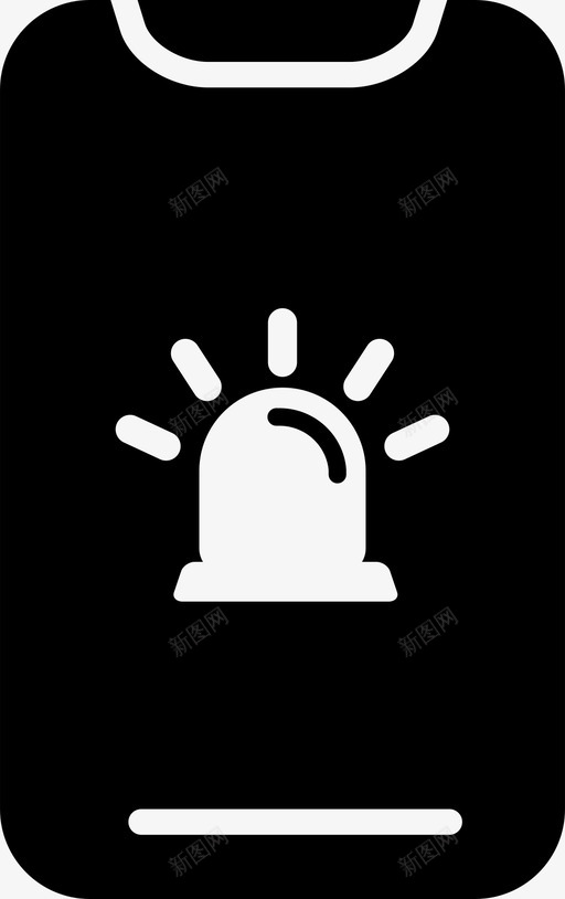 手机警报警报系统警报svg_新图网 https://ixintu.com 警报 手机 系统 通知 警告 设备 移动 应用程序 社交 媒体 标志