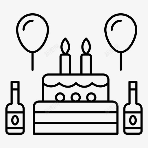 生日聚会面包店项目生日蛋糕svg_新图网 https://ixintu.com 生日 聚会 面包店 项目 生日蛋糕 甜点 蛋糕 一套 活动 娱乐 系列