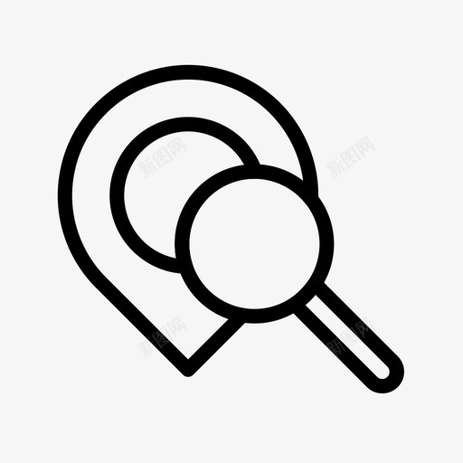 搜索位置gps导航svg_新图网 https://ixintu.com 搜索 位置 导航