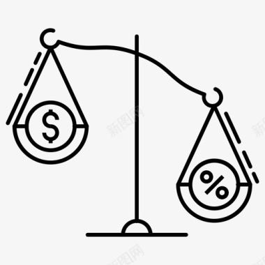 税收权重低收入税收与收入图标
