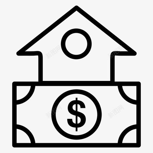 房屋价值昂贵的房子房屋成本svg_新图网 https://ixintu.com 房屋 价值 成本 昂贵 贵的 房子 房价 物业 一套 房地产 轮廓