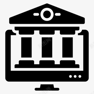 网上银行数字银行电子银行图标