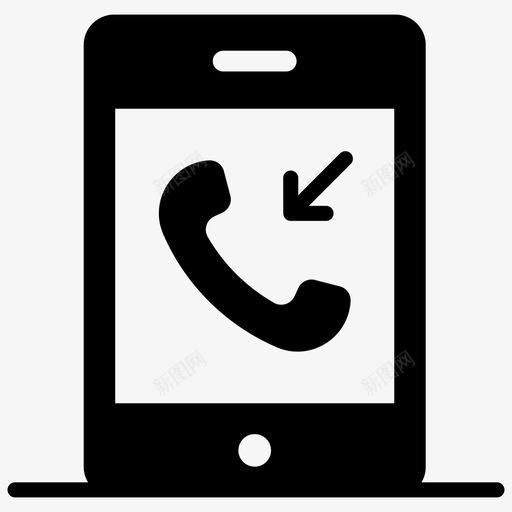 传入呼叫通信电话svg_新图网 https://ixintu.com 呼叫 传入 通信 电话 接收 客户关系 图示 向量 图标