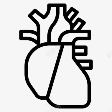 心脏主动脉血液图标