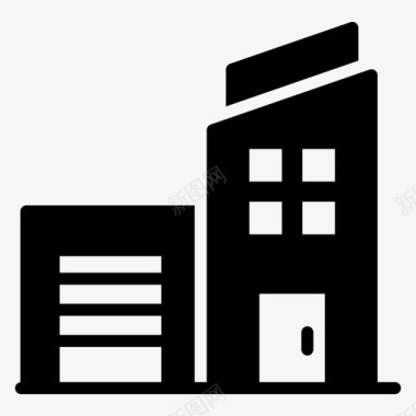 建筑公寓住宅物业图标