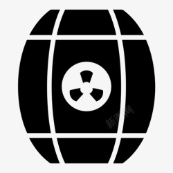 放射性气体有毒木桶气体容器石油容器高清图片