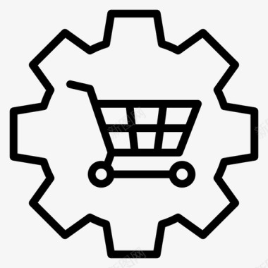 购物解决方案电子商务解决方案订单管理图标