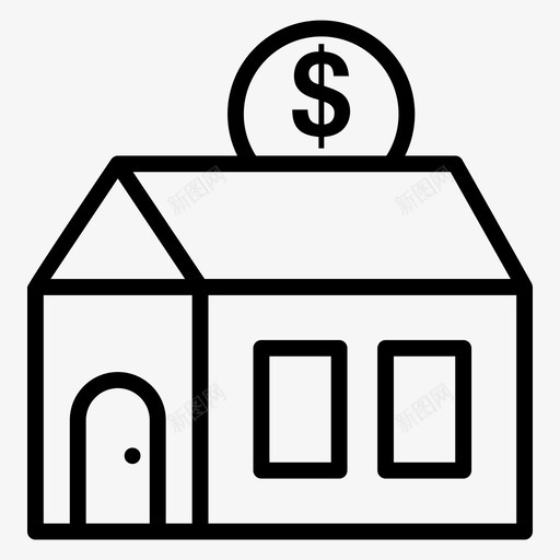 昂贵的房子房子成本房价svg_新图网 https://ixintu.com 房子 昂贵 贵的 成本 房价 价值 物业 一套 房地产 轮廓 图标
