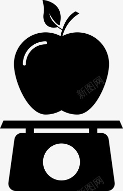 苹果新鲜水果营养图标