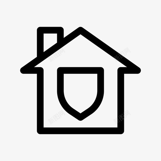 家庭安全不动产房屋svg_新图网 https://ixintu.com 家庭 安全 不动产 房屋 财产 房地产