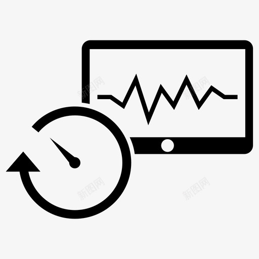 医疗数据监控健康监控心跳监控svg_新图网 https://ixintu.com 监控 医疗 数据 心跳 健康 计算器