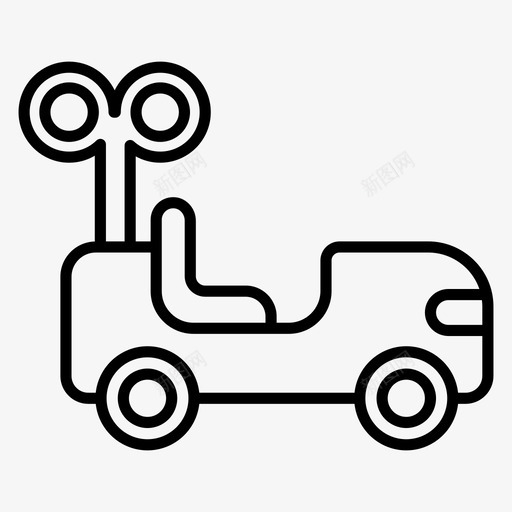 婴儿车汽车游戏车svg_新图网 https://ixintu.com 婴儿车 汽车 游戏 玩具车 交通工具 轮廓 图标