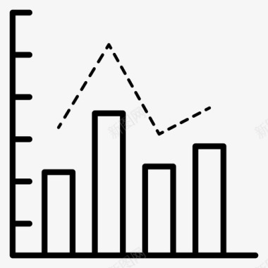 数据分析图表应用程序柱状图图标