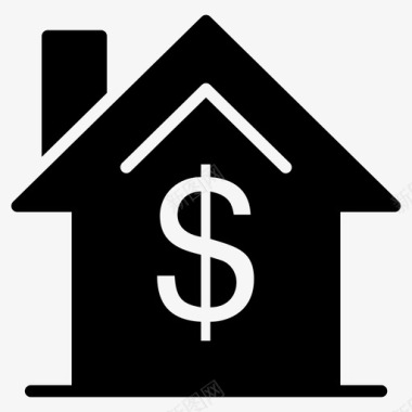房屋成本昂贵的房子房价图标