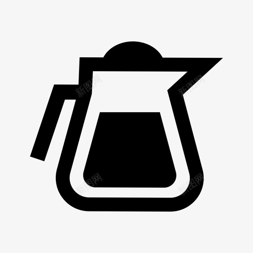 咖啡壶早餐过滤svg_新图网 https://ixintu.com 咖啡壶 过滤 早餐