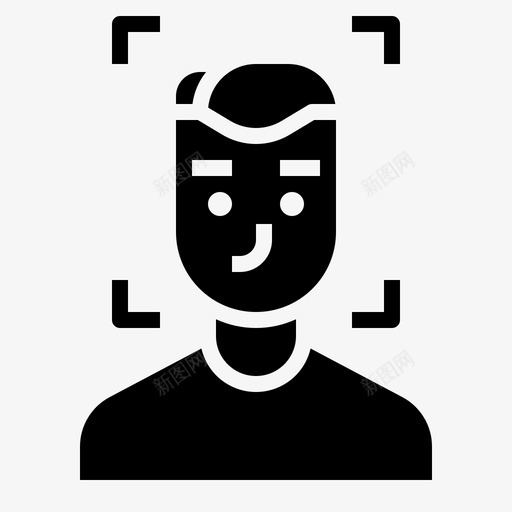 人脸识别家居安全svg_新图网 https://ixintu.com 人脸 识别 家居 安全 智能 智能家居 实心 图标