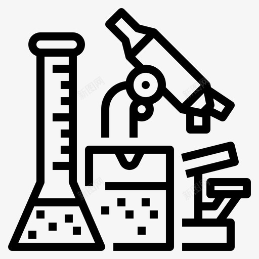 科学化学烧瓶svg_新图网 https://ixintu.com 科学 科学化 化学 烧瓶 实验室 望远镜 在线 课程 大纲 图标