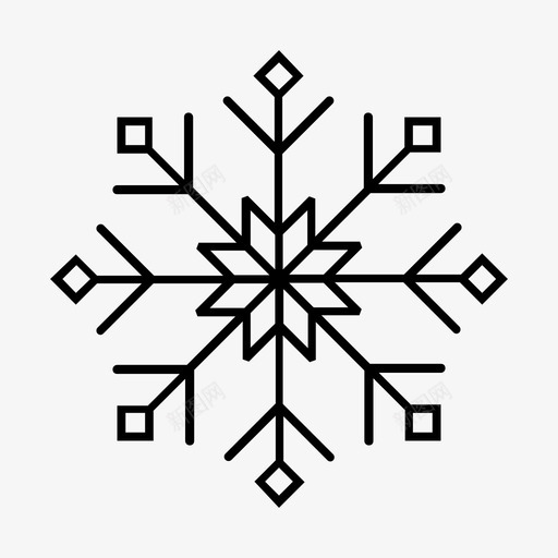 雪花冷冻svg_新图网 https://ixintu.com 雪花 冷冻 冻冰 冬天