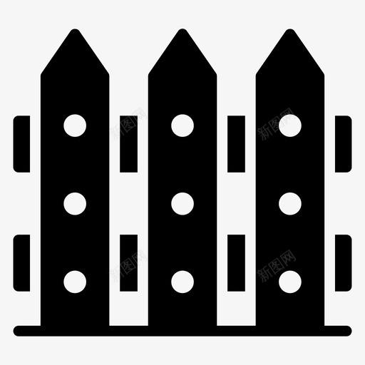 栅栏路障树篱svg_新图网 https://ixintu.com 栅栏 路障 树篱 木栅 建筑 房地产 图标
