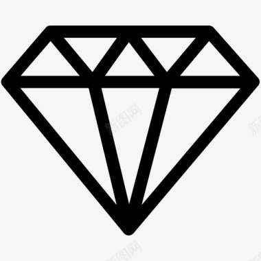 钻石水晶珠宝图标