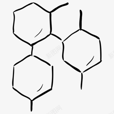 化学结构化学键合化学图标