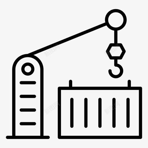 集装箱装载建筑起重机工业起重机svg_新图网 https://ixintu.com 装载 集装箱 起重机 物流 建筑 工业 包裹 装载物 交付 矢量 矢量图