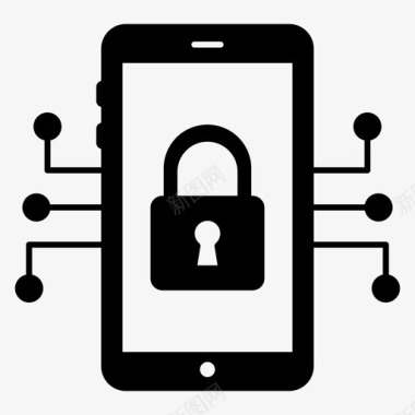 移动安全身份验证智能手机安全图标