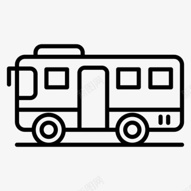 客车本地交通公共交通图标