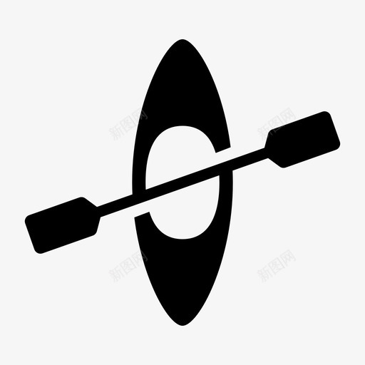 独木舟小船皮艇svg_新图网 https://ixintu.com 独木舟 小船 皮艇 划桨 运动 二十二
