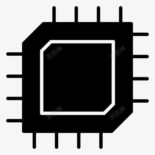 微芯片计算机芯片计算机处理器svg_新图网 https://ixintu.com 芯片 计算机 处理器 微处理器 一套 技术 硬件 图形 矢量 矢量图 图标