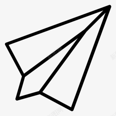 纸飞机纸飞镖纸滑翔机图标