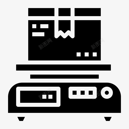 重量秤盒子包裹svg_新图网 https://ixintu.com 重量 运输 盒子 包裹 实体 实体图 图标